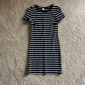 Old Navy XS body-con striped dress